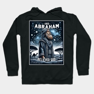 Starry Night Faith - Abraham's Trust in Divine Promise Hoodie